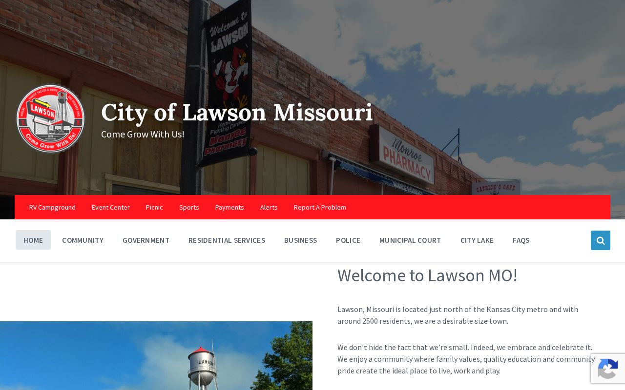 Ray County court records context at Lawson City Hall