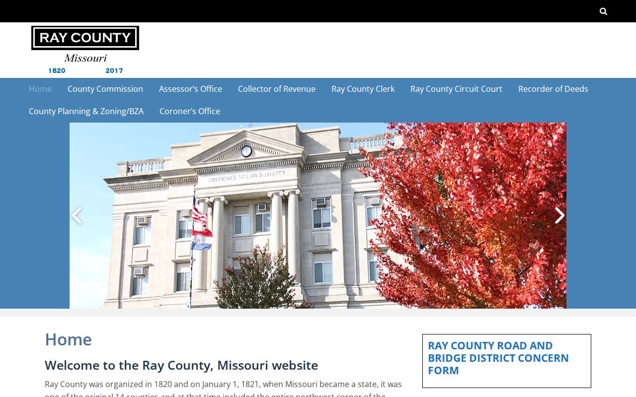 Ray County court docket county government source page