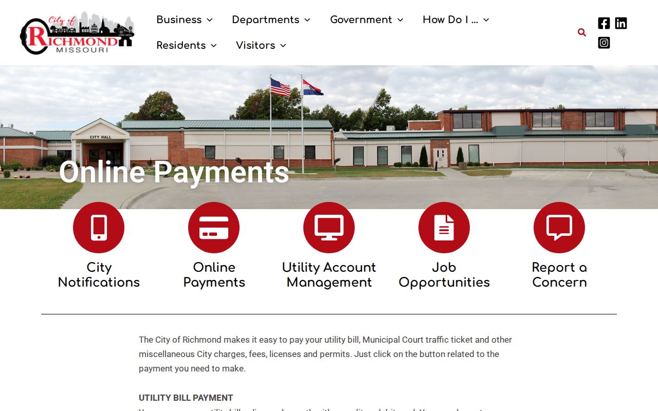 Ray County traffic court records reference image from Richmond online payments